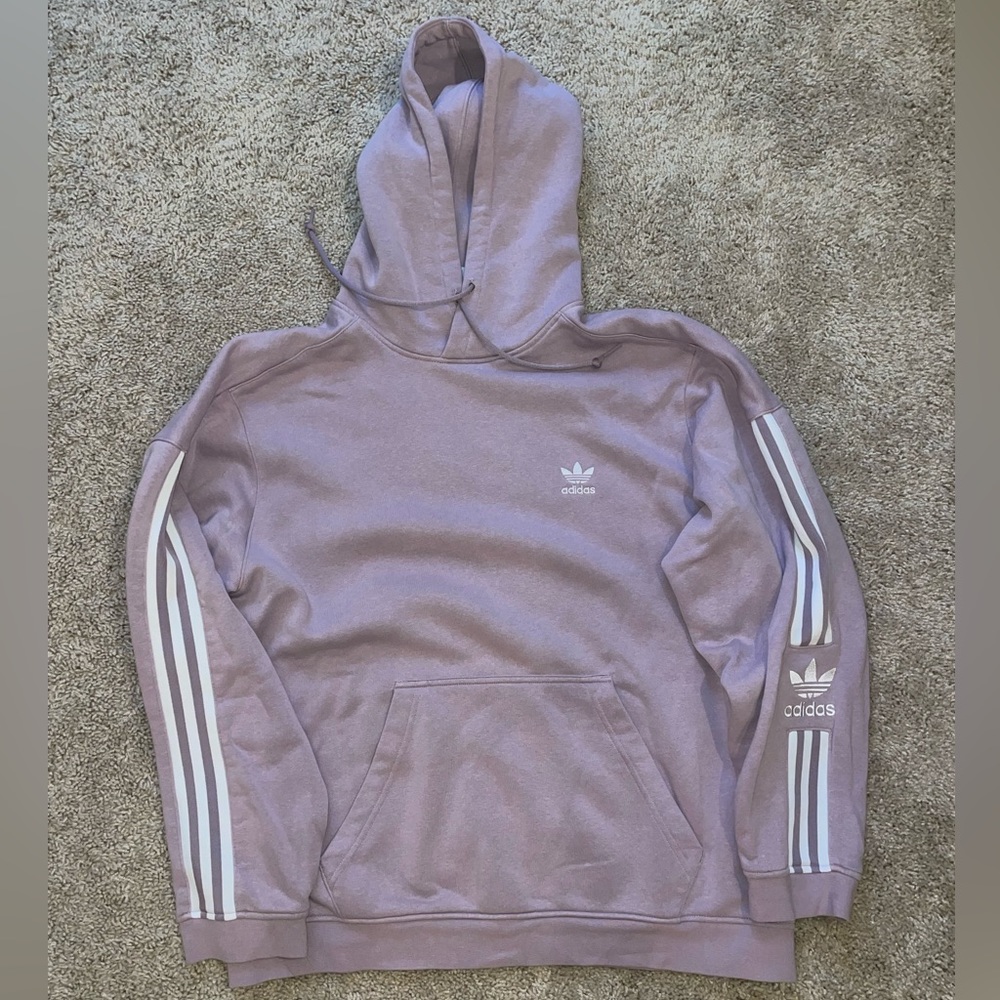 adidas Hoodie Sweatshirt - Men’s Size Medium - Purple